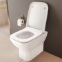 VitrA Integra Square Stand-WC Tiefspüler spülrandlos VitrA Flush 2.0 - technische Ansicht