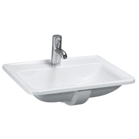 Lavabo encastrable LAUFEN PRO A 56 cm du dessus, avec 1 trou de robinet