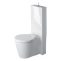 Combinazione WC a terra Duravit Starck 1 con scarico a pavimento - vista dettagliata