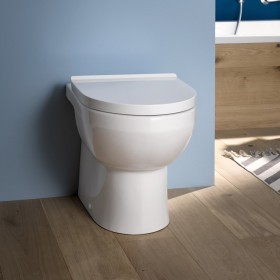 Duravit No. 1 WC a terra, Rimless, a filo parete