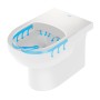 Duravit No. 1 WC a terra, Rimless, a filo parete - vista tecnica