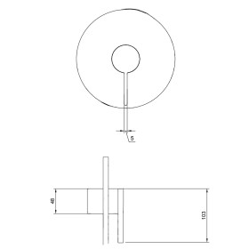 Rubinetto incasso monocomando Villeroy & Boch Dawn