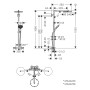 hansgrohe Raindance Select S Showerpipe 240 1jet P mit Thermostat - Detailansicht