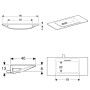 Vasque Geberit ONE 90 cm, design flottant - photo produit