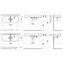 Vasque double LAUFEN Sonar 100 x 37 cm - photo produit
