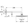 GROHE Rainshower Cosmopolitan 210 Kopfbrauseset - Detailansicht