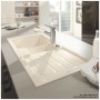 Villeroy & Boch Flavia 60 Einbauspüle, Ablaufgarnitur mit Handbetätigung, reversibel - technische Ansicht