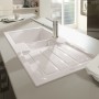Villeroy & Boch Flavia 60 Einbauspüle, Ablaufgarnitur mit Handbetätigung, reversibel