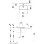 Duravit Happy D.2 Vasque à poser pour meuble 50 cm - vue détaillée