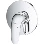 Mitigeur de douche monocommande GROHE Eurostyle pour Rapido SmartBox, levier fermé - vue technique