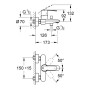 Robinet de baignoire monotrou GROHE Wave Cosmopolitan, 1/2"