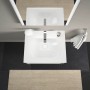 Lavabo meuble Duravit Viu 63 cm avec 1 trou de robinet, avec trop-plein - photo produit