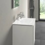 Lavabo meuble Duravit Viu 63 cm avec 1 trou de robinet, avec trop-plein