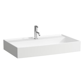 Lavabo LAUFEN Kartell 80 x 46 cm, con 1 foro per rubinetto, senza troppopieno