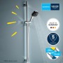 Ensemble de barre de douche GROHE Vitalio Comfort 110 90 cm avec 2 types de jets - vue technique