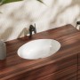 hansgrohe Xuniva D Lavabo sottopiano ovale 45 x 35 cm, con troppopieno, con SmartClean