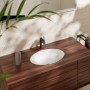 hansgrohe Xuniva D Lavabo sottopiano ovale 45 x 35 cm, con troppopieno, con SmartClean - vista tecnica