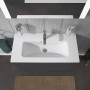 Meuble-lavabo compact Duravit ME by Starck avec 1 trou de robinet 83 x 40 cm - vue technique