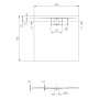 Receveur de douche Villeroy & Boch Architectura Metalrim, 90 x 90 x 1,5 cm - vue détaillée