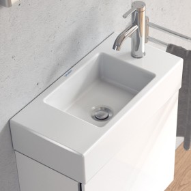 Lavabo Duravit Vero Air sans trou de robinet 50 x 25 cm, sans trop-plein