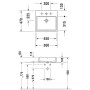 Vasque à poser Duravit Vero Air polie avec 1 trou de robinet 50 x 47 cm, avec trop-plein - vue détaillée