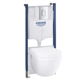 GROHE Solido 5 in 1-Set für WC mit Euro-Keramik Tiefspül-WC, Bauhöhe 113 cm