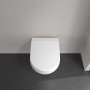 Villeroy & Boch Architectura WC compatto a scarico a pavimento, sospeso, AntiBac e CeramicPlus - vista tecnica