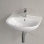 Lavabo Villeroy & Boch O.novo 55 x 44 cm, con troppopieno - vista tecnica