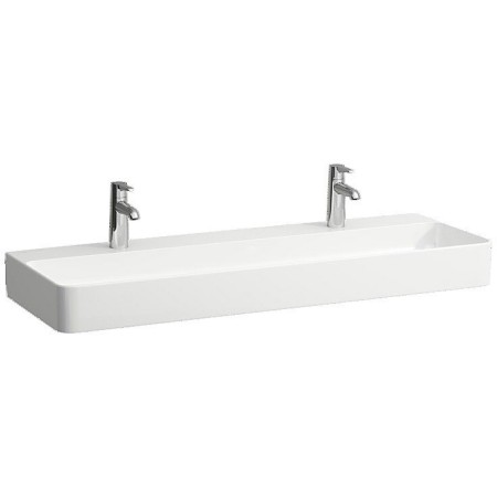 Vasque LAUFEN Val, encastrable 120 x 42 cm, avec 2 trous de robinet, sans trop-plein