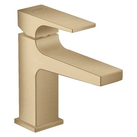 Mitigeur de lavabo monocommande hansgrohe Metropol 100 avec levier et bonde Push-Open pour lavabo