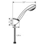 hansgrohe Crometta 85 1jet/Porter C Set 125 cm - Detailansicht