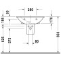 Lavabo Duravit Darling New 65 cm - photo produit