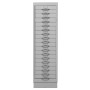 Armoire à tiroirs en acier Wolfstahl A4 18 tiroirs gris clair 30 x 40 x 105 cm - vue détaillée