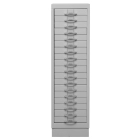 Armadio a cassetti in acciaio Wolfstahl A4 18 cassetti grigio chiaro 30 x 40 x 105 cm