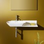 Lavabo encastrable LAUFEN INO 90 x 45 cm avec tablette à droite - vue technique