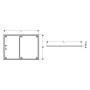 Geberit Installationsrahmen für Setaplano Duschwanne 100 x 160 cm, für 6 Füsse - Detailansicht