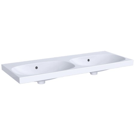 Double vasque Geberit Acanto 120 x 48,2 cm