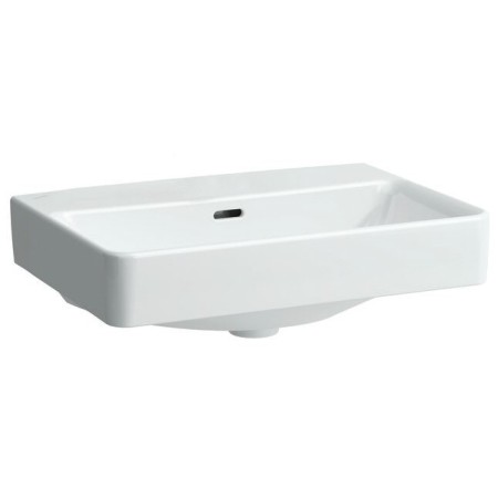 Lavabo compact LAUFEN PRO S 55 cm sans trou de robinet, avec trop-plein
