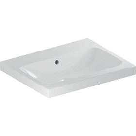 Lavabo Geberit iCon Light 60 cm sans trou de robinet, avec trop-plein