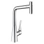 Rubinetto monocomando per cucina hansgrohe Metris Select M71 320, doccetta estraibile, 2 getti