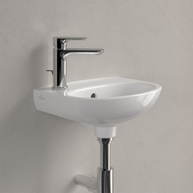 Lavabo Villeroy & Boch O.novo 36 x 27,5 cm, con troppopieno e foro rubinetto a sinistra