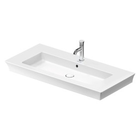 Meuble/lavabo Duravit White Tulip 105,5 cm, avec trop-plein et trou pour robinet