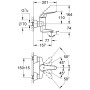 Robinet de lavabo monocommande GROHE Euroeco Special - vue technique