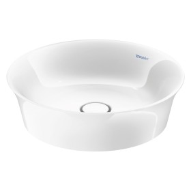 Vasque à poser Duravit White Tulip ronde 43 cm, sans trop-plein