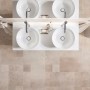 Vasque à poser Duravit White Tulip ronde 43 cm, sans trop-plein - vue technique