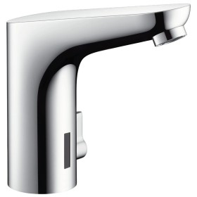 Robinet électronique pour lavabo hansgrohe Focus avec régulation de température, alimentation secteur
