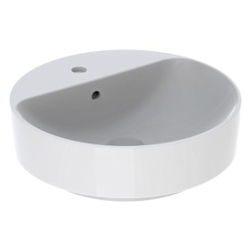 Lavabo sur plan Geberit VariForm, rond, avec trop-plein