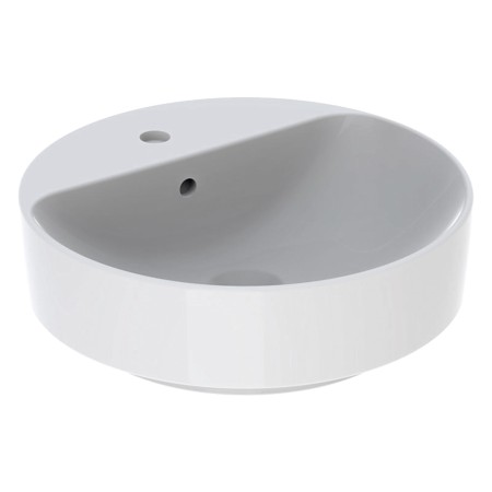 Lavabo sur plan Geberit VariForm, rond, avec trop-plein