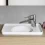 Lavabo encastrable LAUFEN Val 55 x 36 cm avec trou de robinet à gauche, avec trop-plein