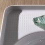 Lavabo encastrable LAUFEN Val 55 x 36 cm avec trou de robinet à gauche, avec trop-plein - vue technique